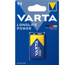 Bateria alkaliczna 6LR61 9V Varta Longlife Power 4922 (1szt na blistrze)