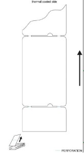 Bilety parkingowe 53,78x86,96 mm pasuje do SKIDATA, BFT, BTS